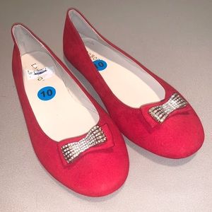 New BAMBOO red rhinestone flats 10